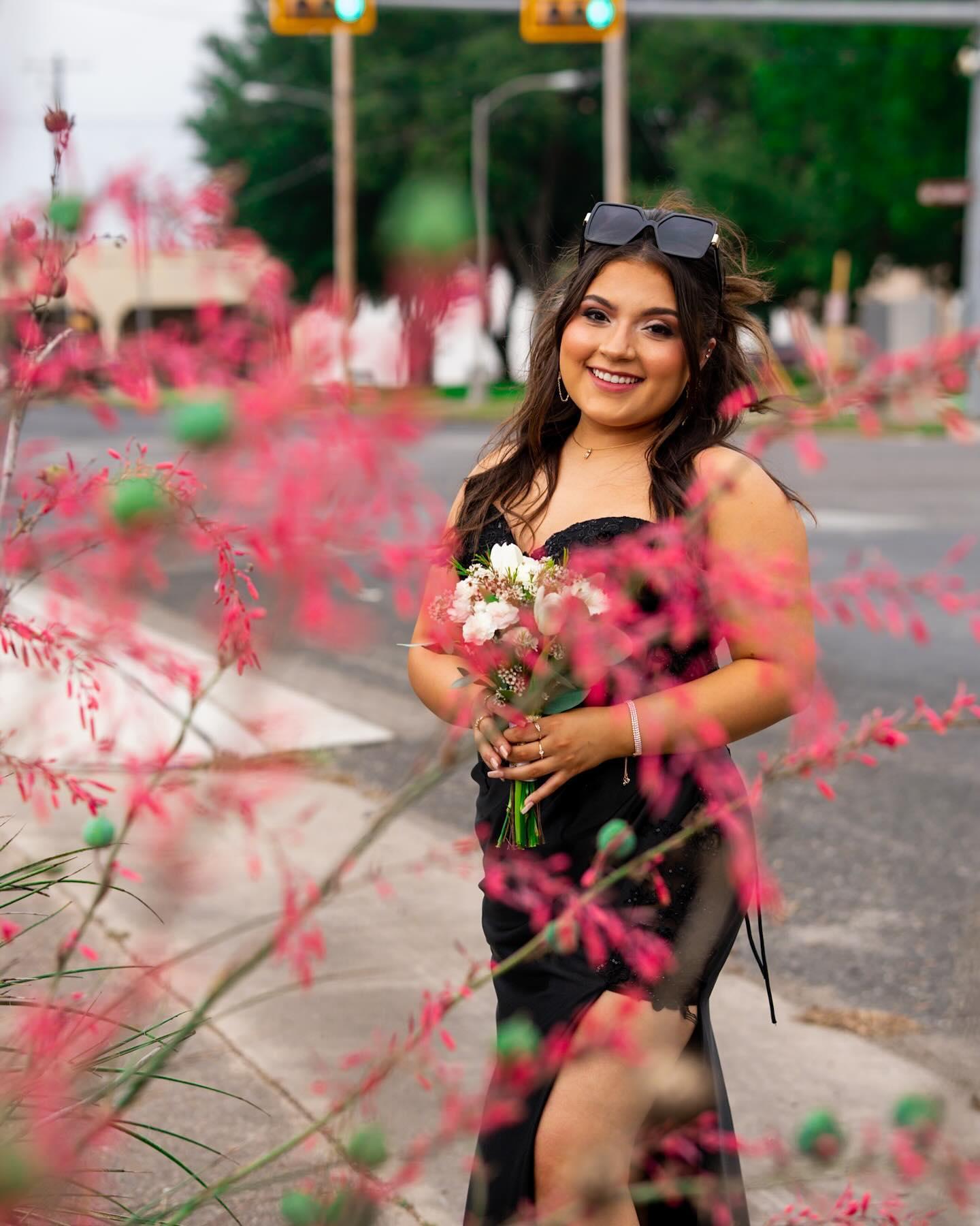 A Hollywood Glamour Prom Session in Downtown Beeville: A Glimpse into Alyssa's Senior Year